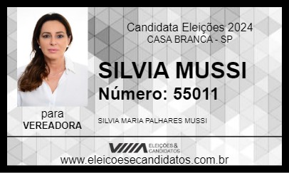 Candidato SILVIA MUSSI 2024 - CASA BRANCA - Eleições