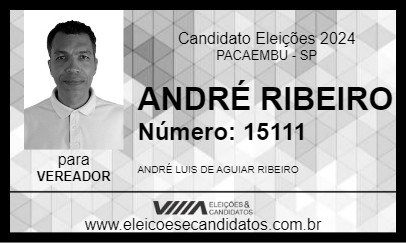 Candidato ANDRÉ RIBEIRO 2024 - PACAEMBU - Eleições