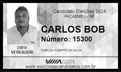 Candidato CARLOS BOB 2024 - PACAEMBU - Eleições