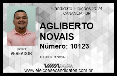 Candidato AGLIBERTO NOVAIS 2024 - CANANÉIA - Eleições