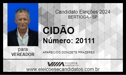 Candidato CIDÃO  2024 - BERTIOGA - Eleições