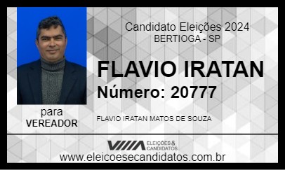 Candidato FLAVIO IRATAN 2024 - BERTIOGA - Eleições