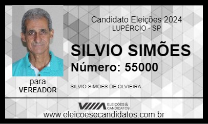 Candidato SILVIO SIMÕES 2024 - LUPÉRCIO - Eleições