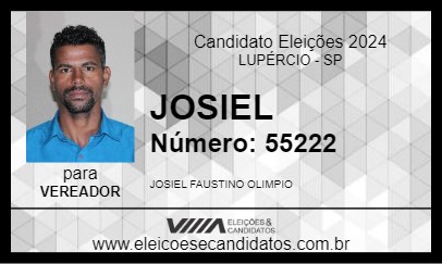 Candidato JOSIEL 2024 - LUPÉRCIO - Eleições