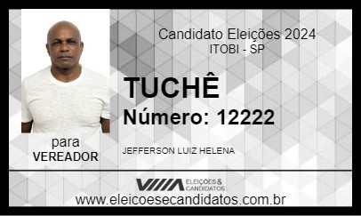 Candidato TUCHÊ 2024 - ITOBI - Eleições