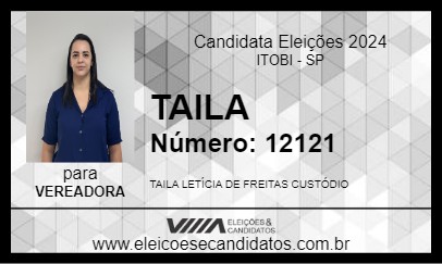 Candidato TAILA 2024 - ITOBI - Eleições