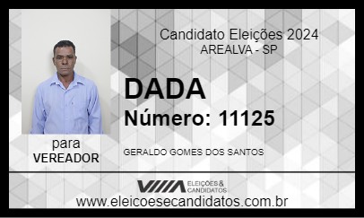 Candidato DADA 2024 - AREALVA - Eleições