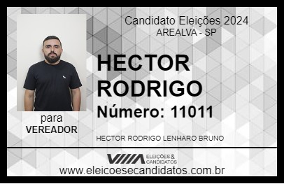 Candidato HECTOR RODRIGO 2024 - AREALVA - Eleições