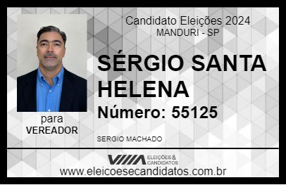 Candidato SÉRGIO SANTA HELENA 2024 - MANDURI - Eleições