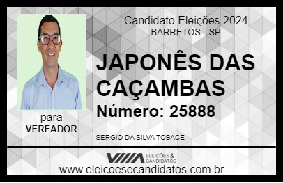 Candidato JAPONÊS DAS CAÇAMBAS 2024 - BARRETOS - Eleições