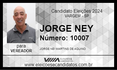 Candidato JORGE FUNILEIRO 2024 - VARGEM - Eleições