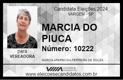 Candidato MARCIA DO PIUCA 2024 - VARGEM - Eleições