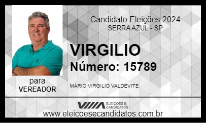 Candidato VIRGILIO 2024 - SERRA AZUL - Eleições