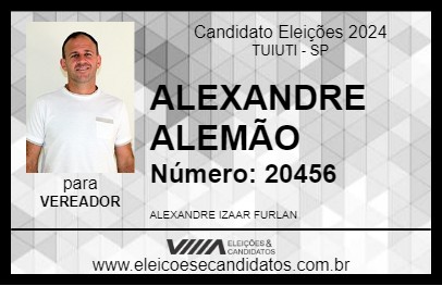 Candidato ALEXANDRE ALEMÃO 2024 - TUIUTI - Eleições