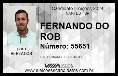 Candidato FERNANDO DO ROB 2024 - NANTES - Eleições