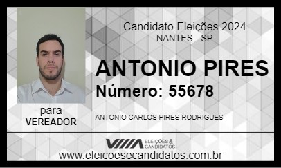 Candidato ANTONIO PIRES 2024 - NANTES - Eleições