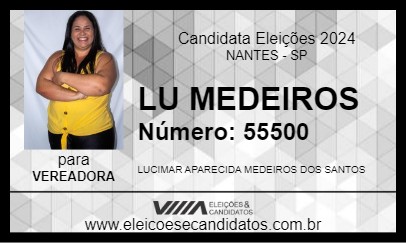 Candidato LU MEDEIROS 2024 - NANTES - Eleições