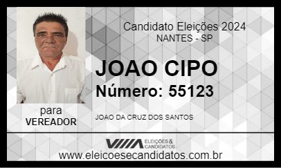 Candidato JOAO CIPO 2024 - NANTES - Eleições