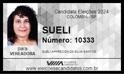 Candidato SUELI 2024 - COLÔMBIA - Eleições