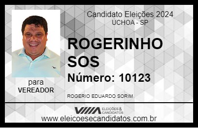 Candidato ROGERINHO SOS 2024 - UCHOA - Eleições