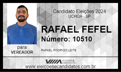 Candidato RAFAEL FEFEL 2024 - UCHOA - Eleições