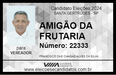 Candidato AMIGÃO DA FRUTARIA 2024 - SANTA GERTRUDES - Eleições