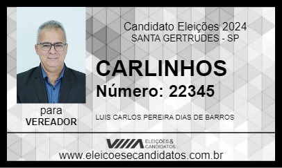 Candidato CARLINHOS 2024 - SANTA GERTRUDES - Eleições