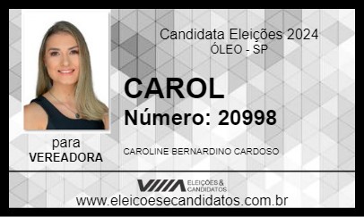 Candidato CAROL 2024 - ÓLEO - Eleições