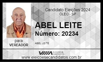 Candidato ABEL LEITE 2024 - ÓLEO - Eleições