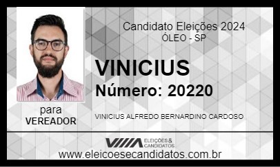 Candidato VINICIUS 2024 - ÓLEO - Eleições