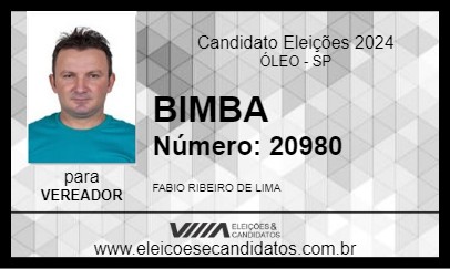 Candidato BIMBA 2024 - ÓLEO - Eleições