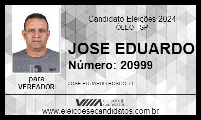 Candidato JOSE EDUARDO 2024 - ÓLEO - Eleições