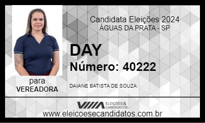 Candidato DAY 2024 - ÁGUAS DA PRATA - Eleições