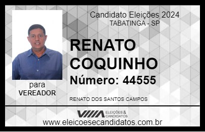 Candidato RENATO COQUINHO 2024 - TABATINGA - Eleições