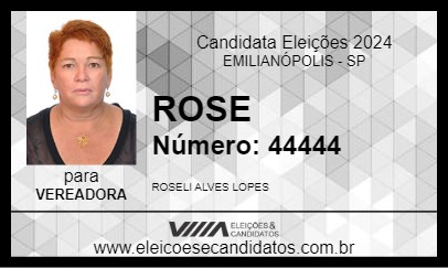 Candidato ROSE 2024 - EMILIANÓPOLIS - Eleições