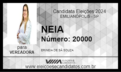 Candidato NEIA 2024 - EMILIANÓPOLIS - Eleições