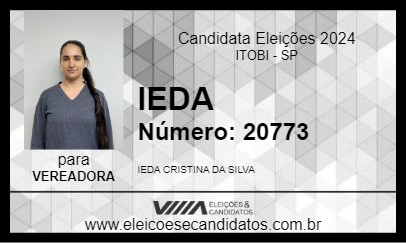 Candidato IEDA 2024 - ITOBI - Eleições