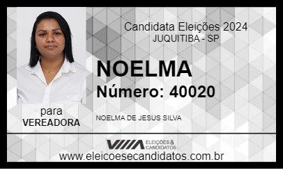 Candidato NOELMA 2024 - JUQUITIBA - Eleições