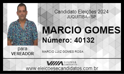 Candidato MARCIO GOMES 2024 - JUQUITIBA - Eleições