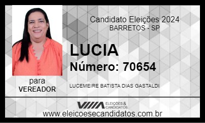 Candidato LUCIA 2024 - BARRETOS - Eleições