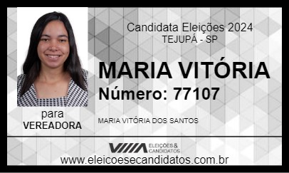 Candidato MARIA VITÓRIA 2024 - TEJUPÁ - Eleições