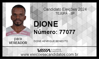 Candidato DIONE 2024 - TEJUPÁ - Eleições