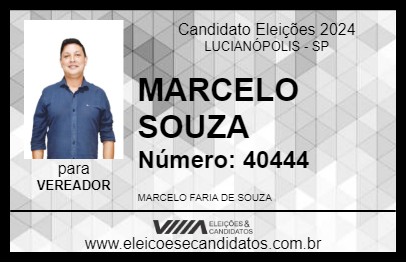 Candidato MARCELO SOUZA 2024 - LUCIANÓPOLIS - Eleições