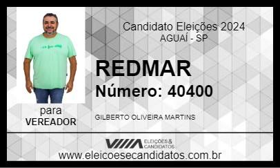 Candidato REDMAR 2024 - AGUAÍ - Eleições