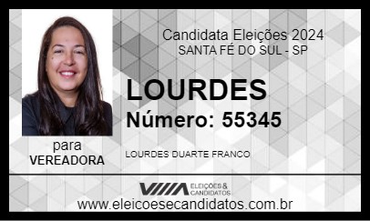 Candidato LURDES 2024 - SANTA FÉ DO SUL - Eleições