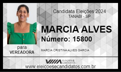 Candidato MARCIA ALVES 2024 - TANABI - Eleições