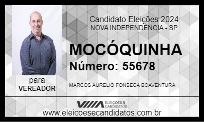 Candidato MOCÓQUINHA 2024 - NOVA INDEPENDÊNCIA - Eleições