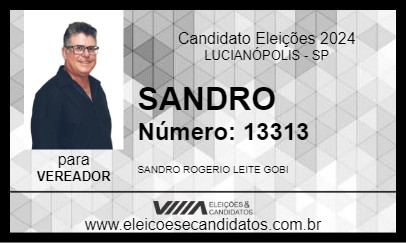 Candidato SANDRO 2024 - LUCIANÓPOLIS - Eleições