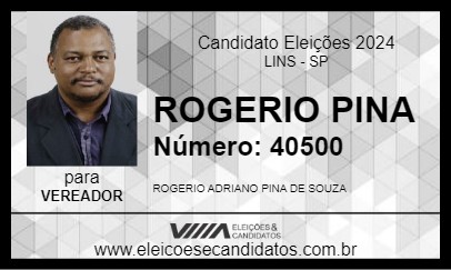 Candidato ROGERIO PINA 2024 - LINS - Eleições