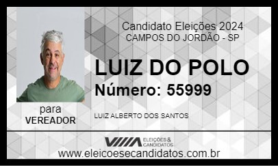 Candidato LUIZ DO POLO 2024 - CAMPOS DO JORDÃO - Eleições